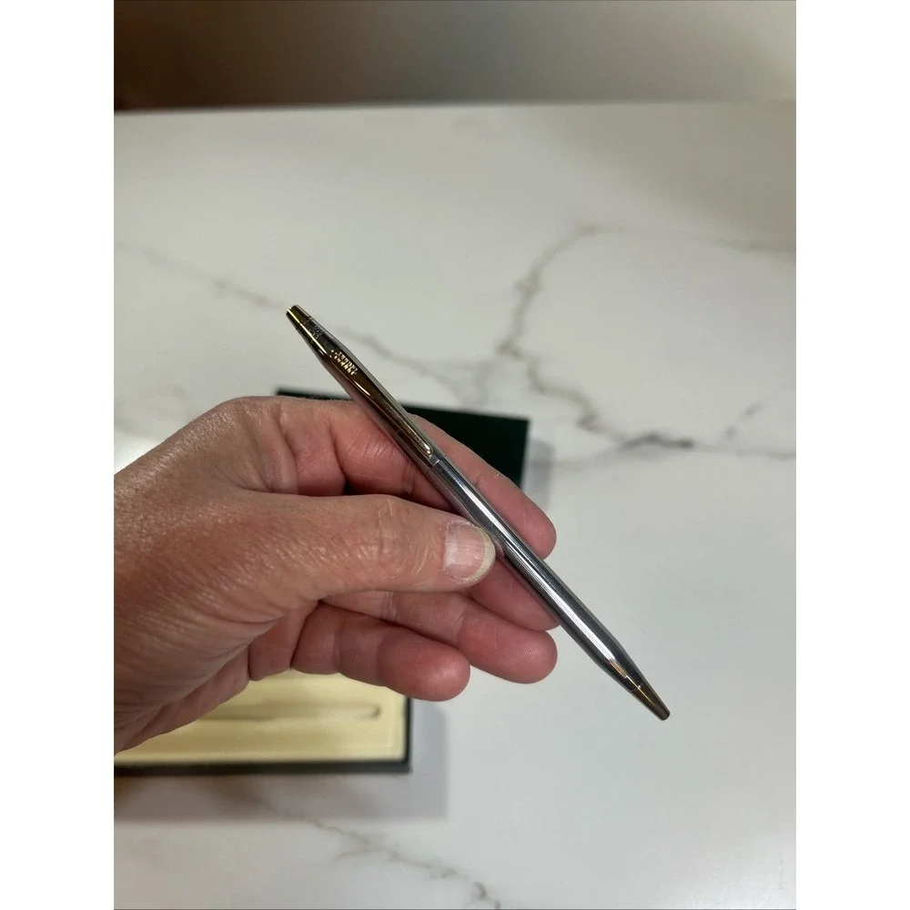 Cross Century Classic Polished Chrome Ballpoint‎ Pen 3502 New GRADUATION Gift